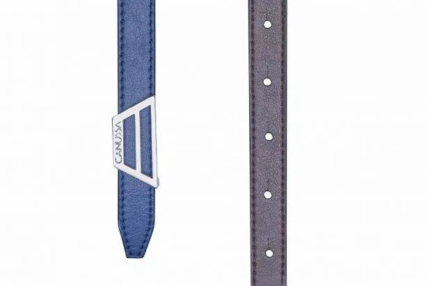 Adapt Reversible Vegan Belt Blue/Brown