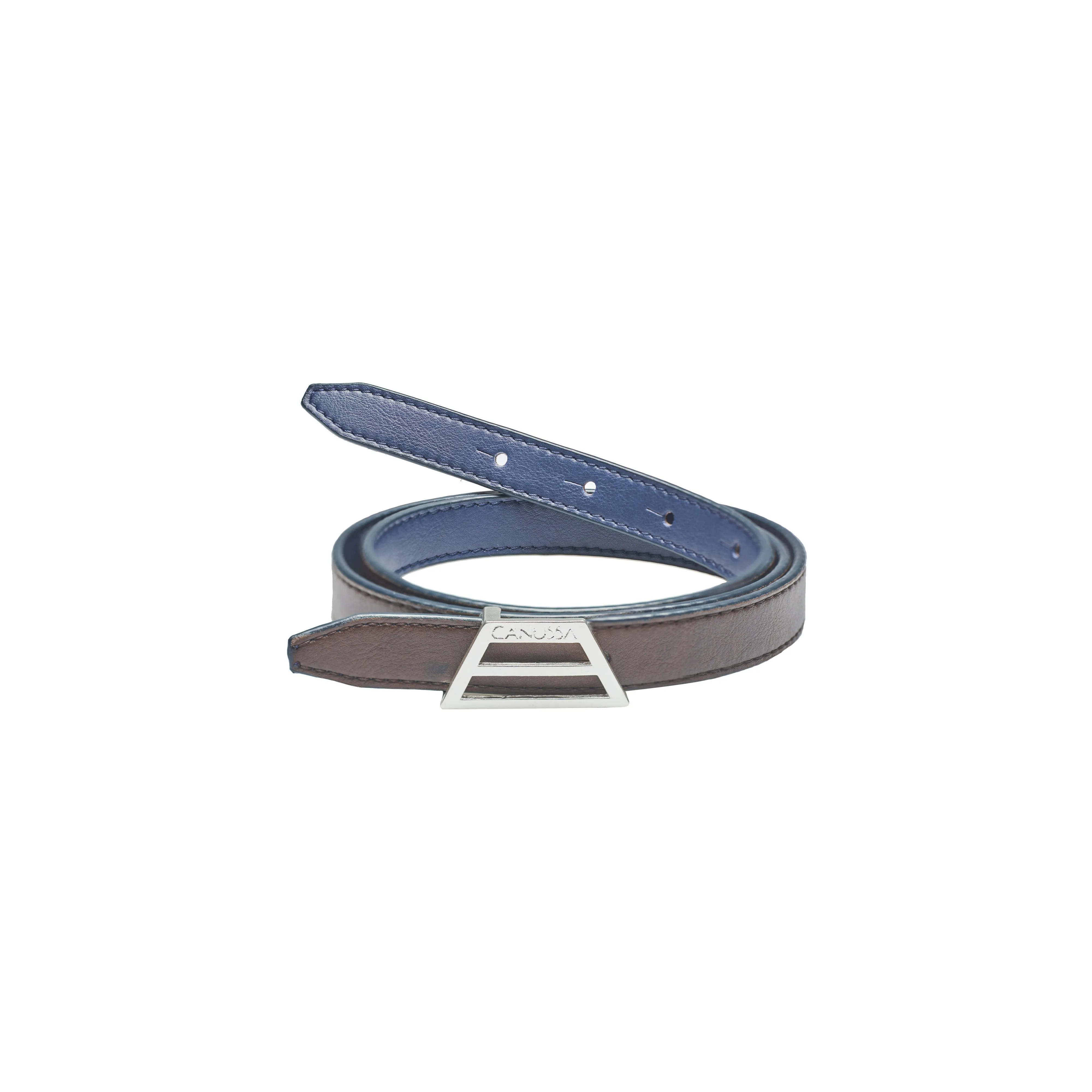 Adapt Reversible Vegan Belt Blue/Brown