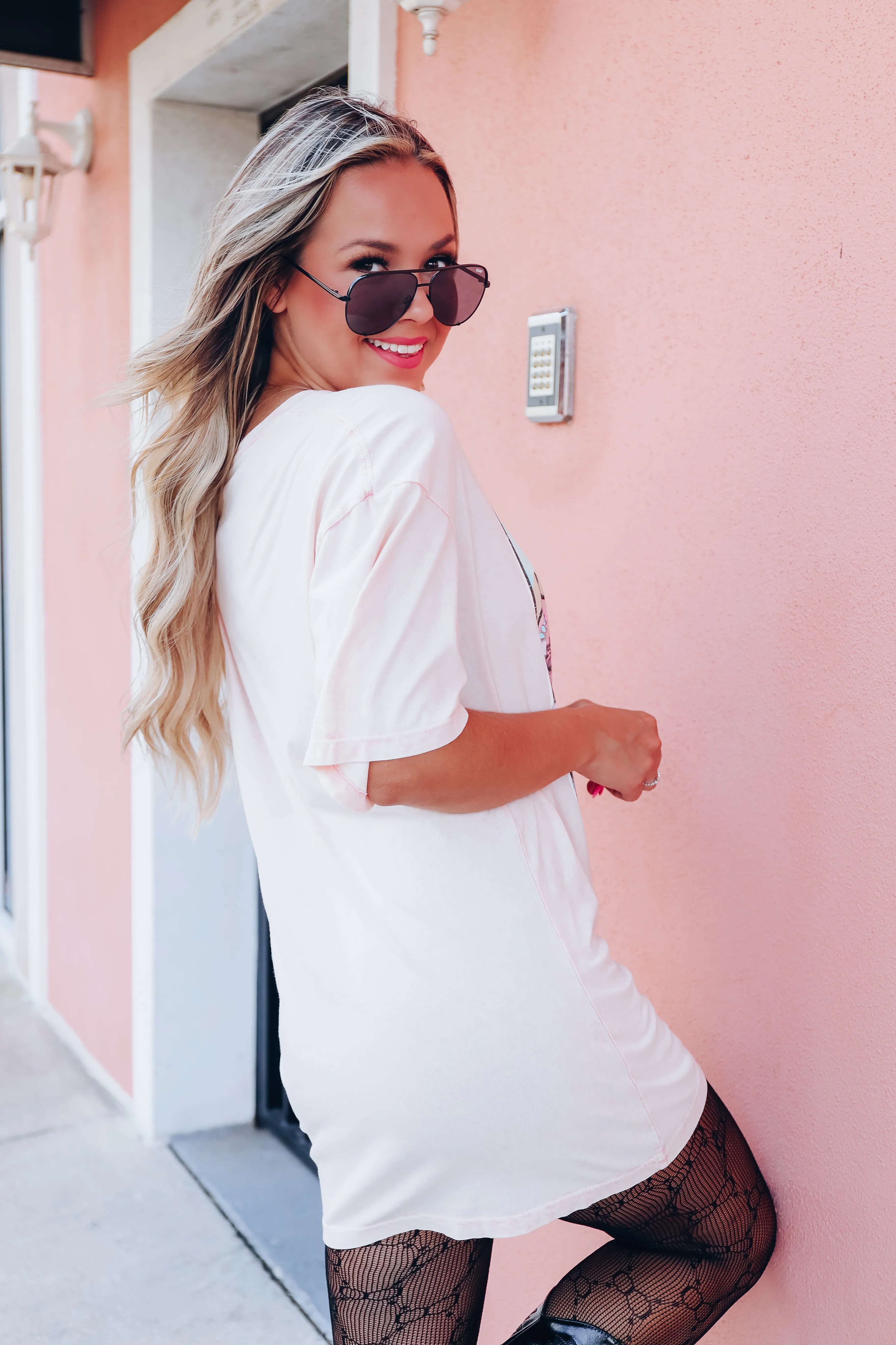 American Rodeo Graphic Tee - Mineral Pink