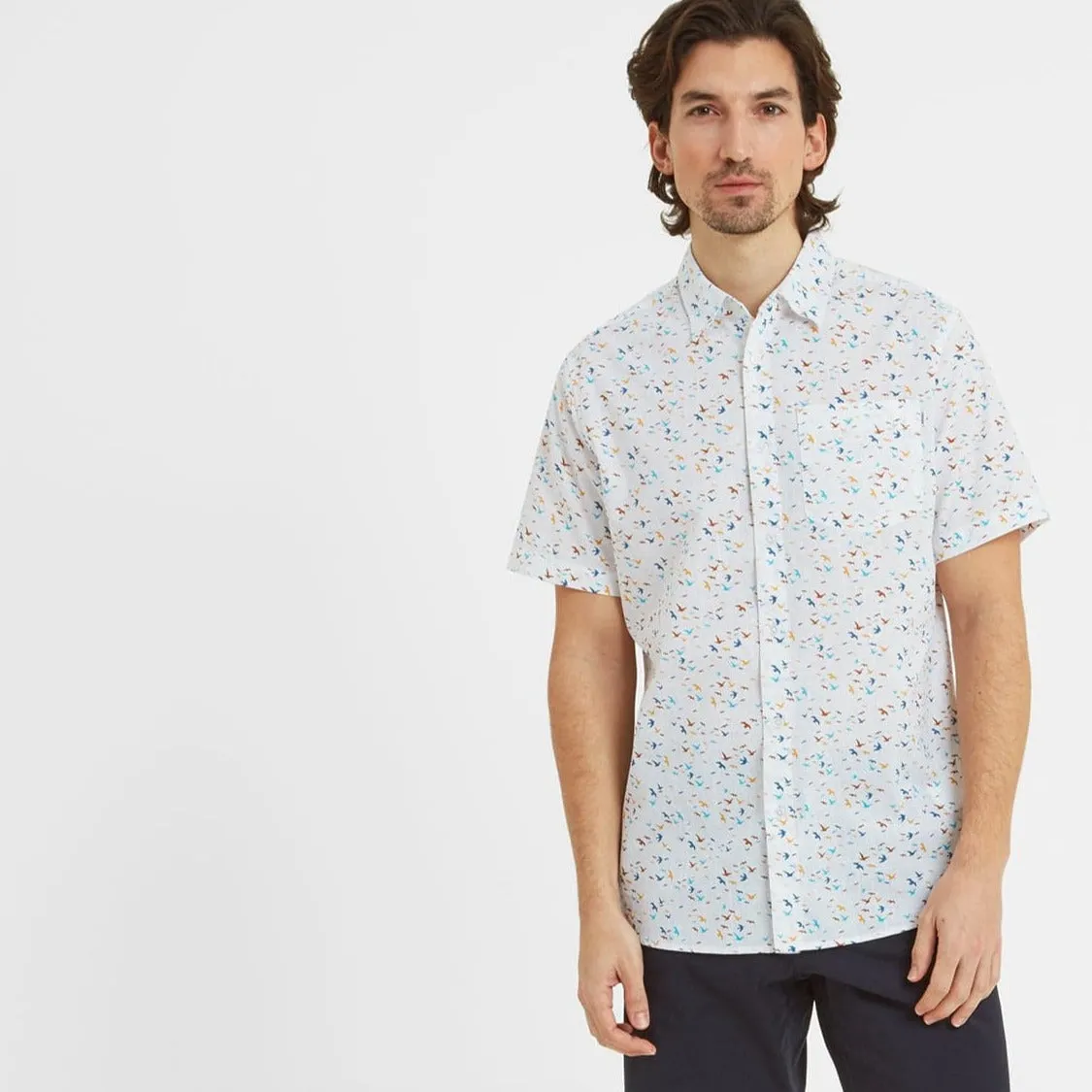 Conrad Mens Short Sleeve Shirt - Optic White