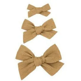 Lou Lou & Company Linen Bow Clip- Single Medium