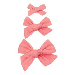 Lou Lou & Company Linen Bow Clip- Single Medium