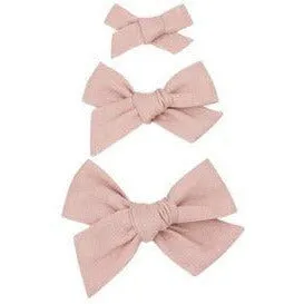 Lou Lou & Company Linen Bow Clip- Single Medium