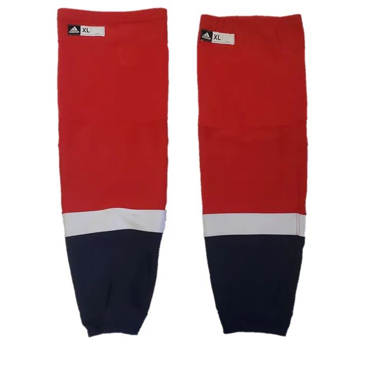 NHL - Used Pro Stock Adidas Hockey Socks - Washington Capitals (Red)