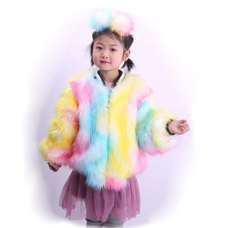 Wholesale winter lovely  children's fur coat (CL8230)