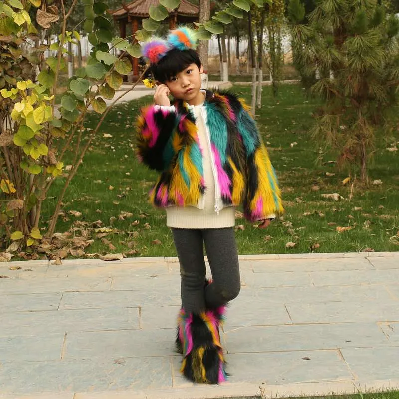 Wholesale winter lovely  children's fur coat (CL8230)