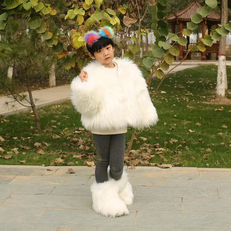Wholesale winter lovely  children's fur coat (CL8230)
