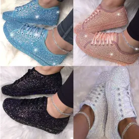 Wholesale women's sequined casual shoes （SL8113)
