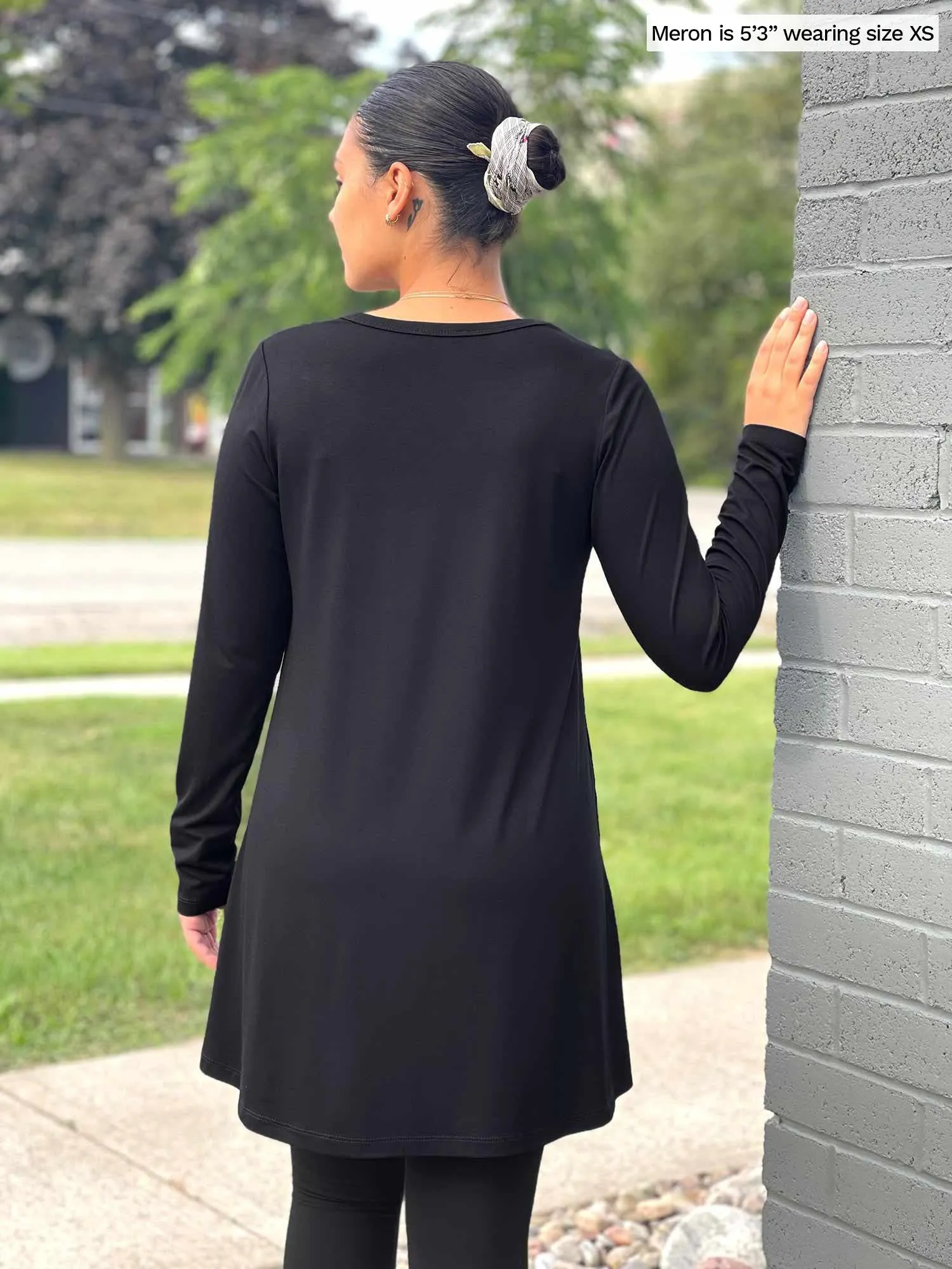 Zuri long sleeve pocket tunic - FINAL SALE