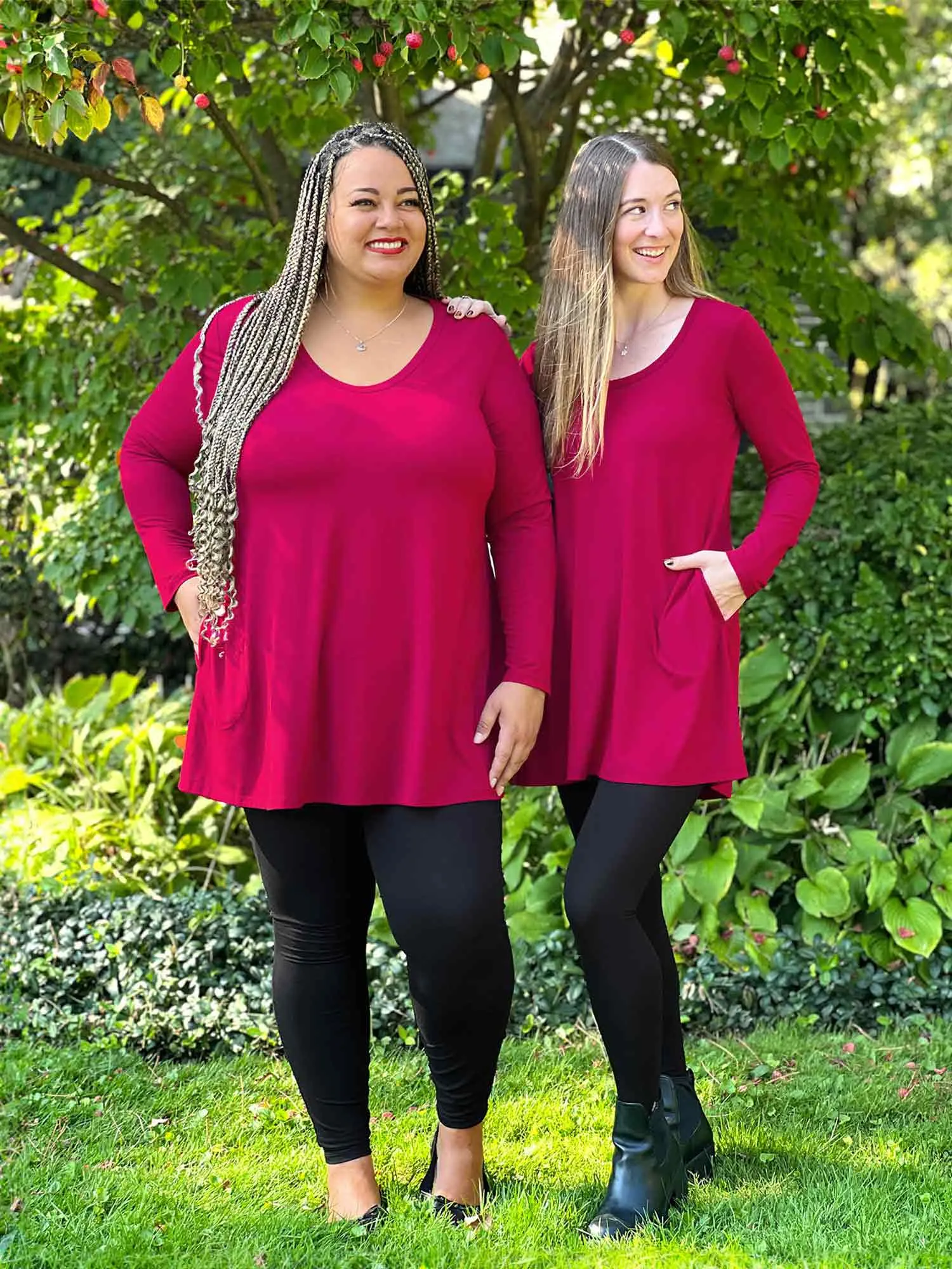 Zuri long sleeve pocket tunic - FINAL SALE
