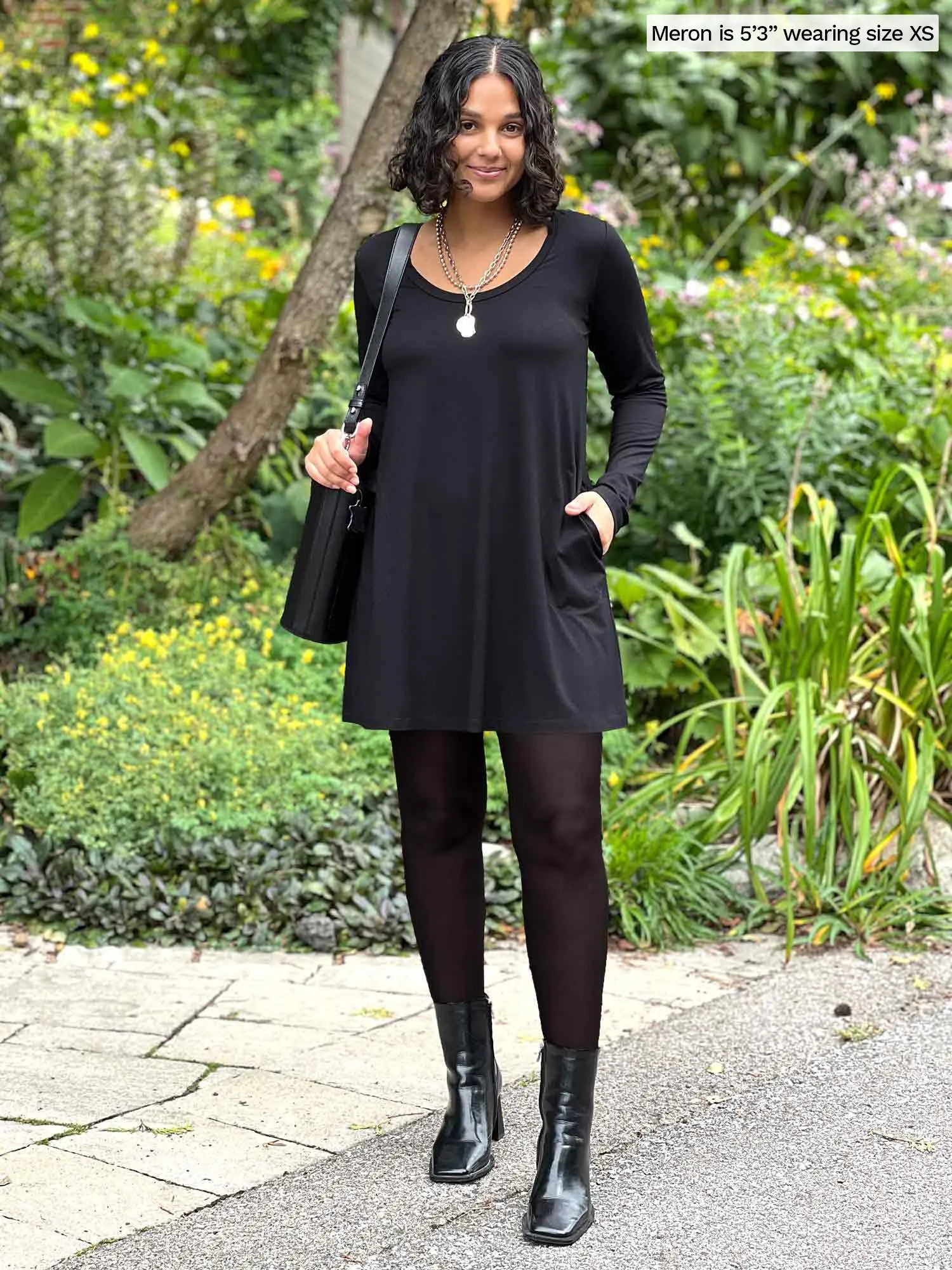 Zuri long sleeve pocket tunic - FINAL SALE