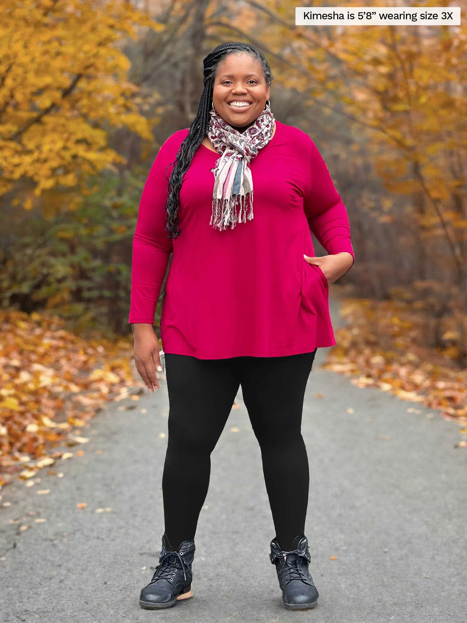 Zuri long sleeve pocket tunic - FINAL SALE