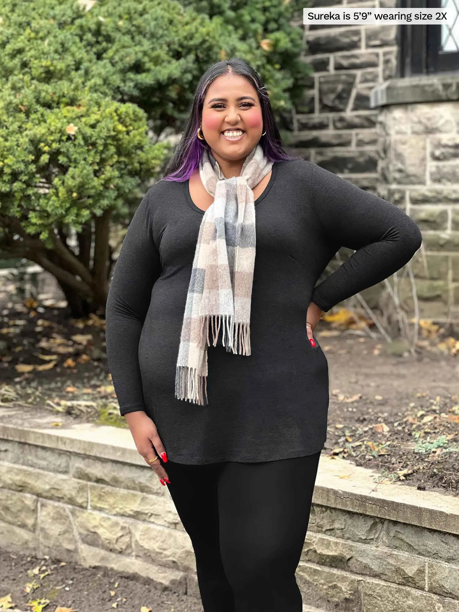 Zuri long sleeve pocket tunic - FINAL SALE