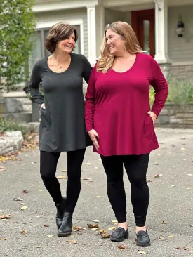 Zuri long sleeve pocket tunic - FINAL SALE