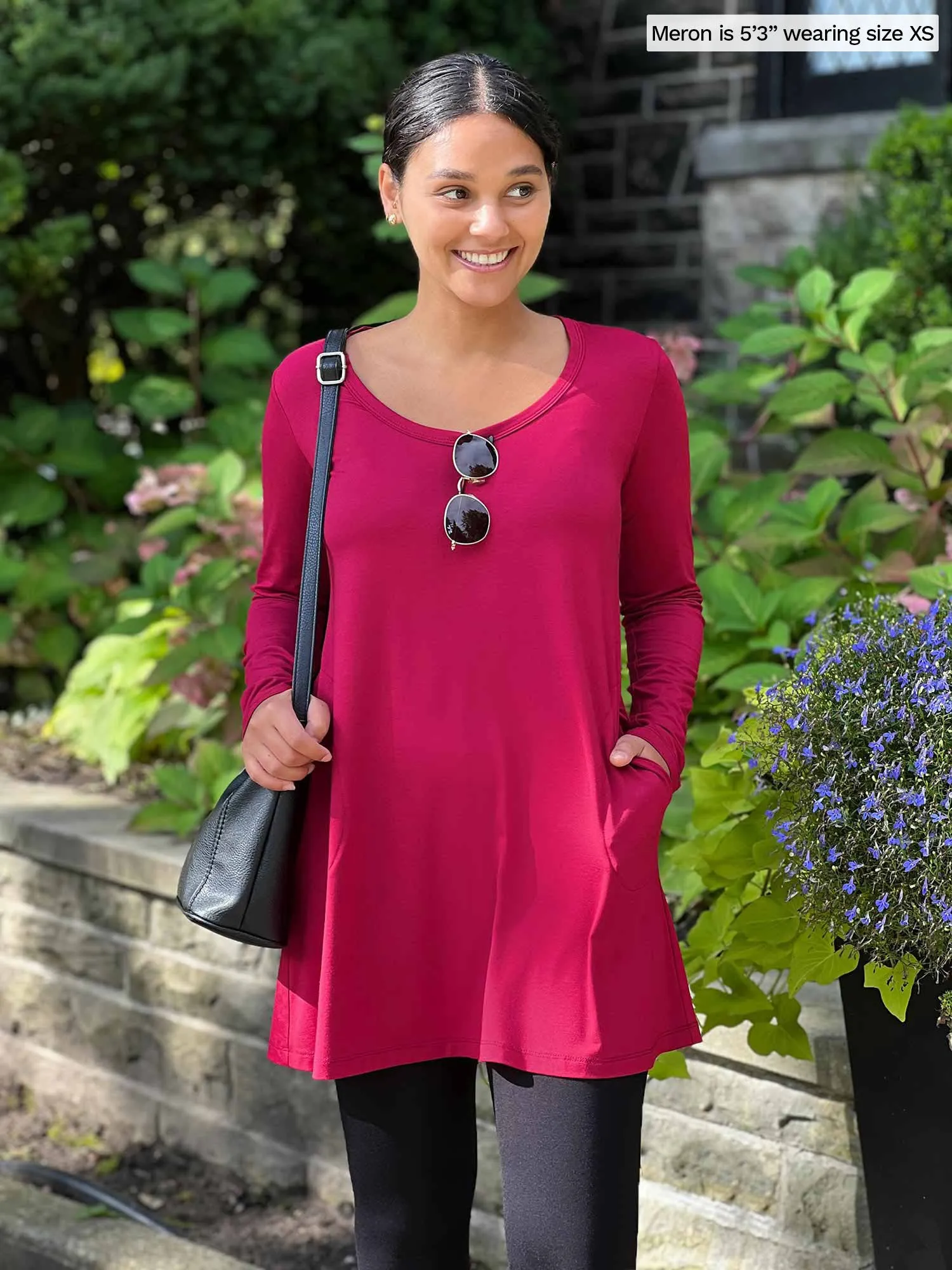 Zuri long sleeve pocket tunic - FINAL SALE